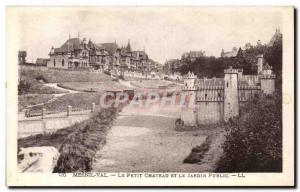 Mesnil Val - Le Petit Chateau and the Public Garden - Old Postcard