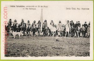 11119 - ARGENTINA - VINTAGE POSTCARD - Santa Cruz INDIOS TEHUELCHES