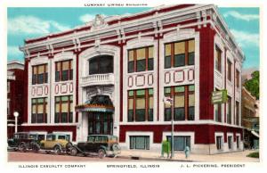 Illinois Springfield , Illinoia Casuality Company , J.L.Pickering , President