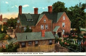 Massachusetts Salem House Of Seven Gables 1923