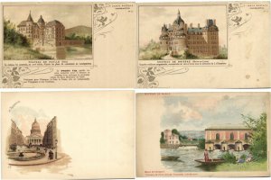 FRANCE 56 Vintage Litho Postcards pre-1920 (L4106)