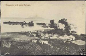 new zealand, ROTORUA, Ohinemutu and Lake (1910s)