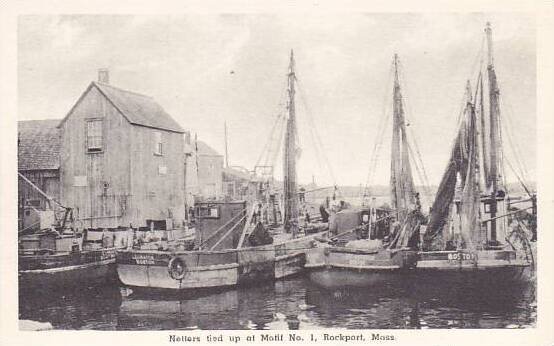 Massachusetts Rockport Netters Tied Up  At Motif  Albertype