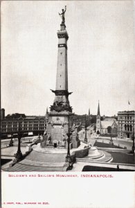 Soldiers and Sailors Monument Indianapolis Indiana Postcard C072