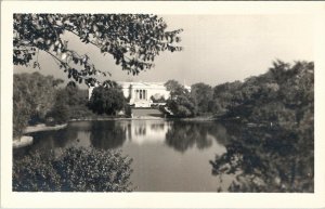 RPPC Cleveland Museum from Across the Lake Real Photo Postcard W4