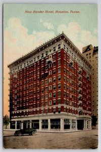 Houston Texas New Bender Hotel Postcard H35