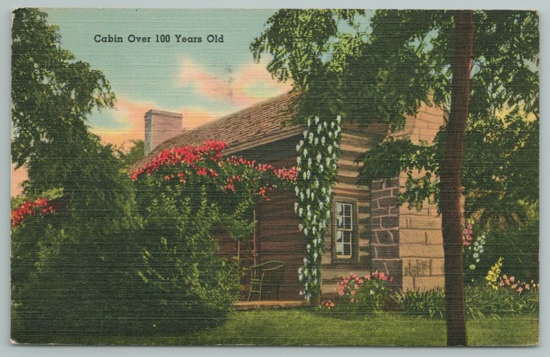 Bardstown Kentucky~Cabin Over 100 Years Old In Woods~Vintage Postcard