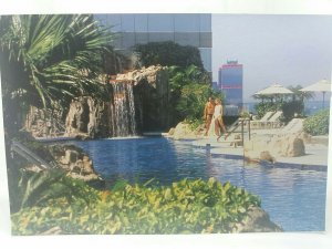 The Swimming Pool at Renaissance Harbour View Hotel Hong Kong Vintage Postcard