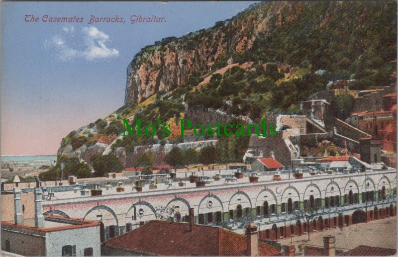 Gibraltar Postcard - The Casemates Barracks  RS33867