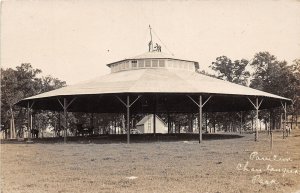 J71/ Red Oak Iowa RPPC Postcard c1910 Chautauqua Park Pavilion 25