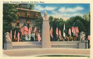 MA, Fall River, Massachusetts, George Washington Memorial, Tichnor 74542