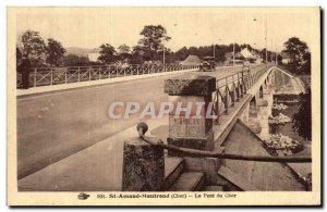 Postcard Old Bridge St Amand Montrond Cher