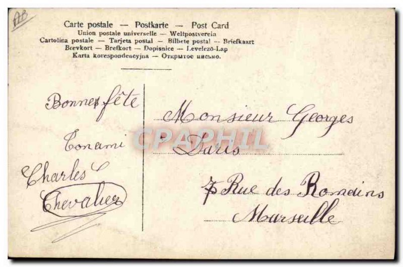 Old Postcard Fancy Charles Surname