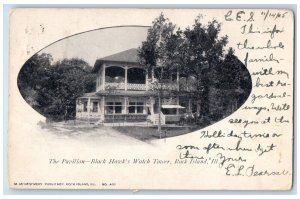 Rock Island Illinois IL Postcard Pavilion Black Hawk's Watch Tower 1905 Vintage