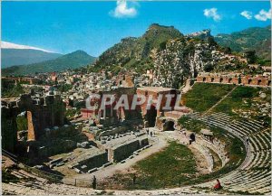 Postcard Modern Theater Taormina Greque