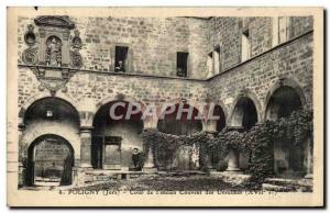 Poligny Old Postcard Court of & # 39ancien Ursuline Convent