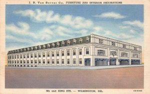 J. B. VAN SCIVER CO FURNITURE KING STREET WILMINGTON DELAWARE POSTCARD (1930s)