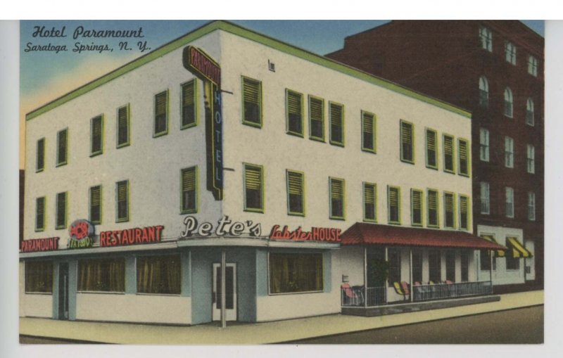 NY - Saratoga Springs. Hotel Paramount & Pete's