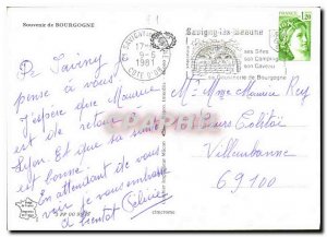 Modern Postcard Souvenir de Bourgogne