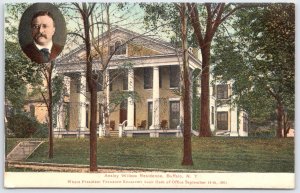 Theodore Roosevelt Oath Ansley Wilcox Residence Buffalo NY Postcard 1901