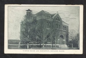 HOULTON MAINE CUSTOM HOUSE US POST OFFICE 1907 VINTAGE POSTCARD