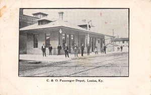 Louisa Kentucky Train Station CO Passenger Depot Vintage Postcard AA67284