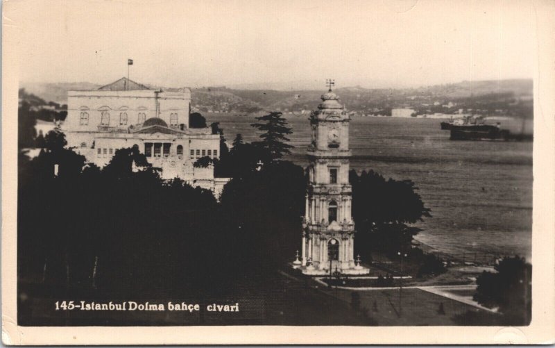 Turkey Istanbul Dolma Bahce Civari Vintage RPPC 05.25