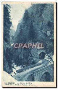 Old Postcard Savoie Gorges of & # 39Arly Tunnel on Route Flumet