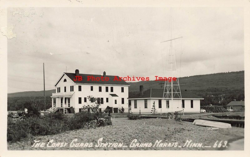 MN, Grand Marais, Minnesota, RPPC, Coast Guard Station, Hamilton Photo No 663