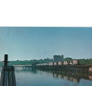 Grand Trunk Railroad Four Gpgs Heading Out Of Portland Postcard