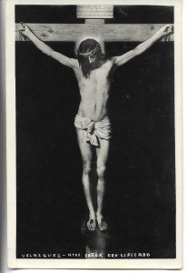 Our crudified Lord, by Velazques Old vintage German, artist drawn, caard