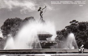 Mexico Chapultepec Fuente Monumental Diana la Cazadora Real Photo