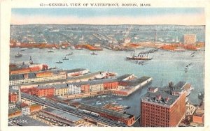 General View of Waterfront Boston, Massachusetts  