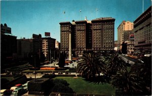 VINTAGE POSTCARD THE ST. FRANCIS HOTEL ON UNION SQUARE SAN FRANCISCO c. 1960s