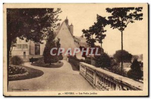 Old Postcard Nevers small gardens