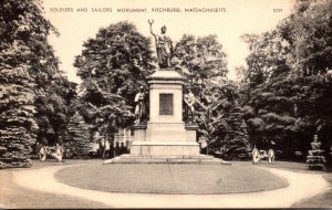 Massachusetts Fitchburg Soldiers and Sailors Monument 1956