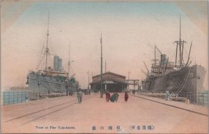 Postcard View of Pier Yokohama Japan