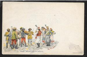 HUNGARY Hussar recruiter - Dance of the Hussars Unused c1896
