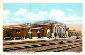 Nebraska North Platte Union Pacific Railroad Station Curteich