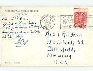 1931 Town View Scene Toronto Ontario ON o0827