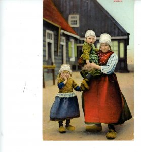 Netherlands - Marken. Typical Attire, Grandmother, Granddaughters