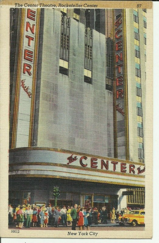 New York City, The Center Theatre, Rockefeller Center