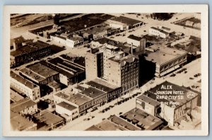 Rapid City South Dakota SD Postcard RPPC Photo Alex Johnson Hotel c1940's