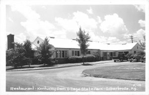 Gilbertsville Kentucky 1950s RPPC Real Photo Postcard restaurant KY Dam Village