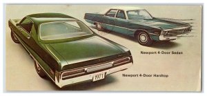 1971 Chrysler Newport Automobile Advertising Dealership Postcard Nonstandard S16