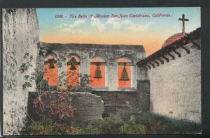 America Postcard - The Bells of Mission San Juan Capistrano, California  RS16006