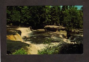 MI Lower Tahquamenon Falls Waterfall near Paradise Michigan Postcard
