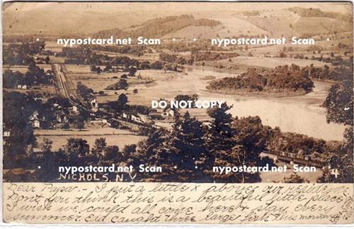 RPPC, Aerial View, Nichols NY