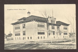 BOISE IDAHO LONGFELLOW SCHOOL BUILDING 1908 VINTAGE POSTCARD