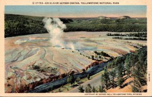 Yellowstone National Park Excelsior Geyser Crater Curteich